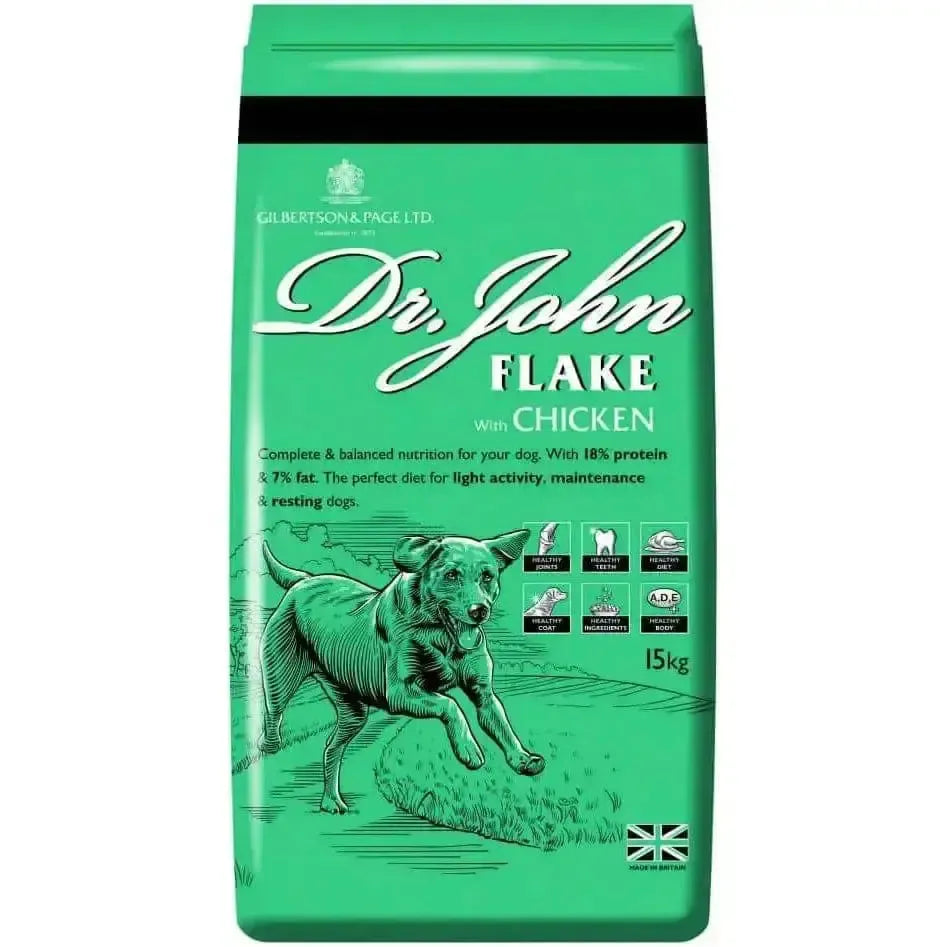 Dr John Flake with Chicken 15kg Feed Dog Food