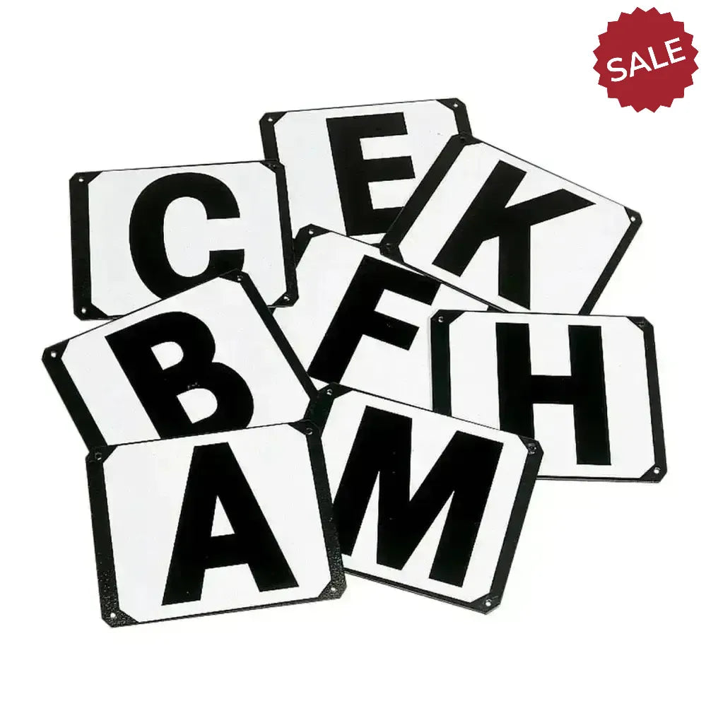 Dressage Markers Screw On By Stubbs Steel Set of 8 Dressage Letters Manege