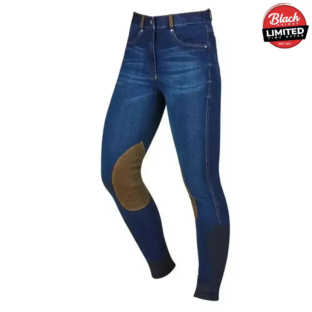 Dublin Shona Knee Patch Denim Breeches 6 Breeches