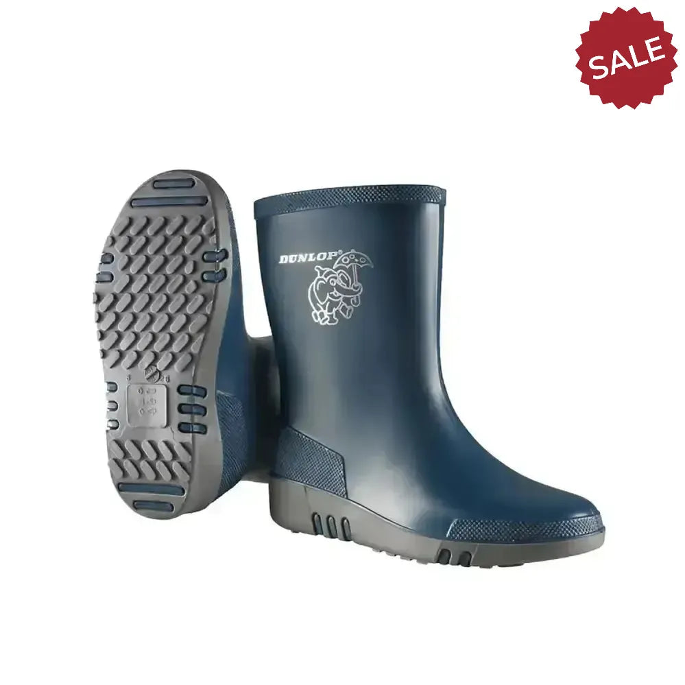 Dunlop Mini Child Blue/Grey (20) 3 Wellington Boots