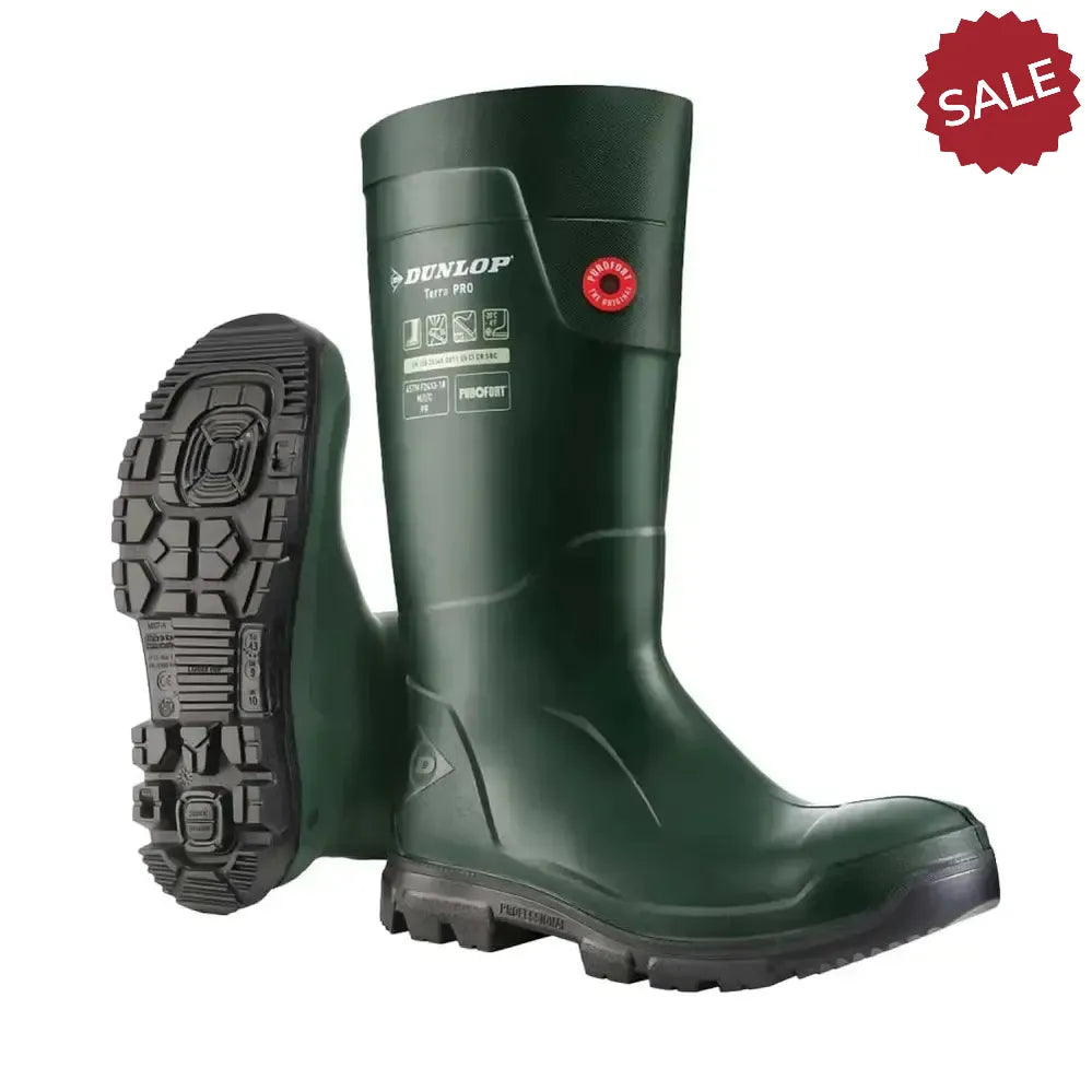 Dunlop Purofort Terrapro Full Safety Green (35) 2 Green Wellington Boots
