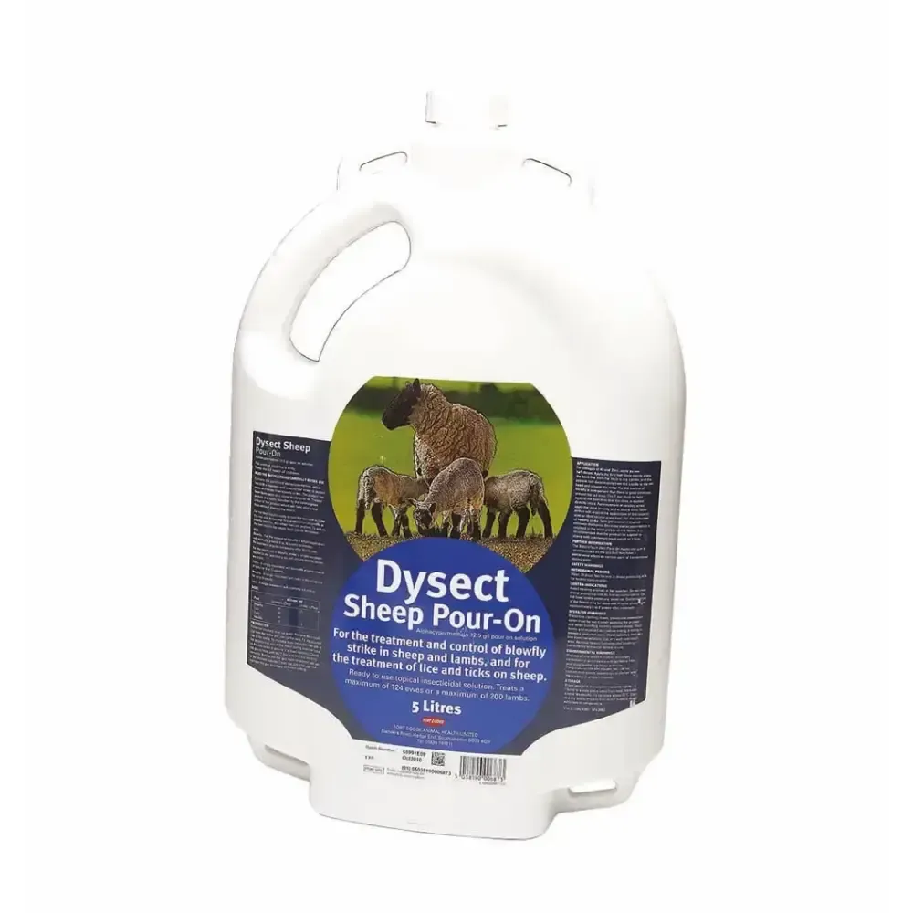 Dysect Sheep Pour 5 litre Fly Control for Animals