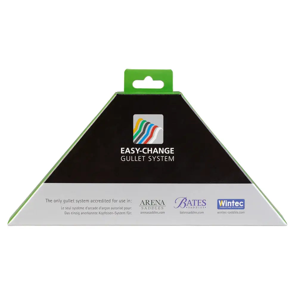 Black and white triangular package with green tab for easy-change wintec gullets sold individually with easy-change system