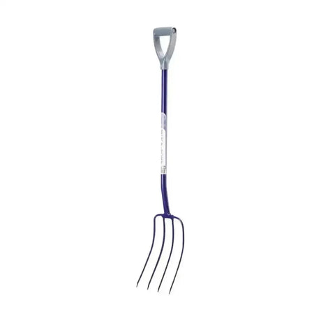 Eazitools Manure Fork 5 Prong Teal D Handle Forks