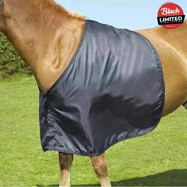 Satin Anti-Rub Bib Black Small Shoulder Guards