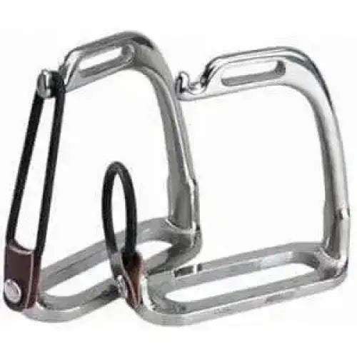Elico Stainless Steel Peacock Stirrups Safety Irons 3 3/4 Peacock Stirrups