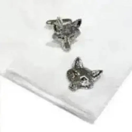 English Made Fox Head Pewter Cufflinks Gifts