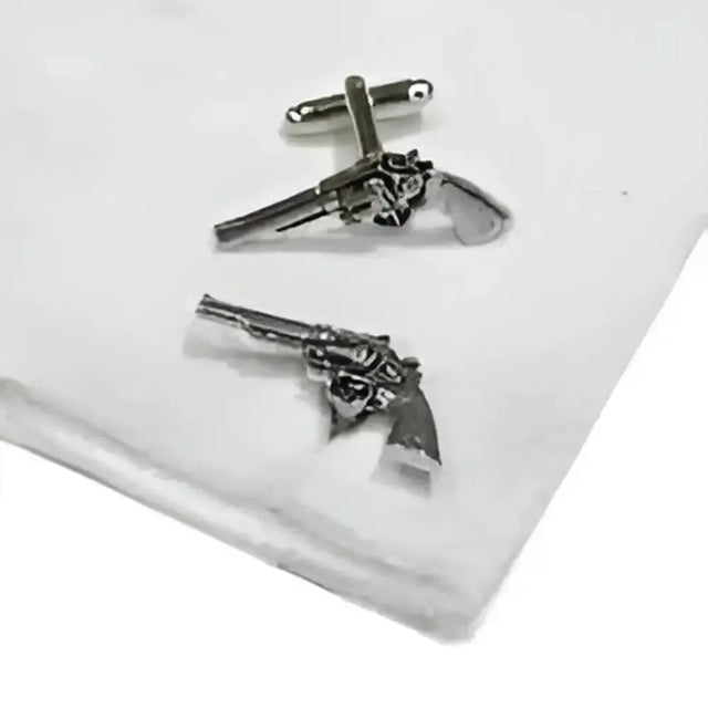 English Made Pistols Pewter Cufflinks Gifts