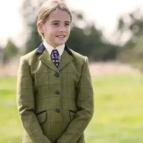 Equetech Adstock Deluxe Junior Tweed Riding Jackets 30" Show Jackets