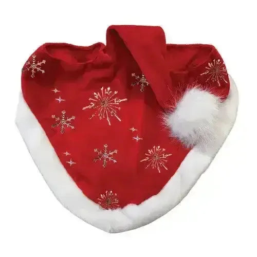 Equetech Childs Santa Glitter Snowflake Hat Horse Bonnet Horse Horse Ear Bonnets