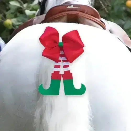 Equetech Christmas Elf Horse Tail Bow Tail Bows