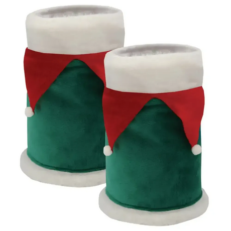 Equetech Festive Elf Horse Leg Wraps - Pair Green S