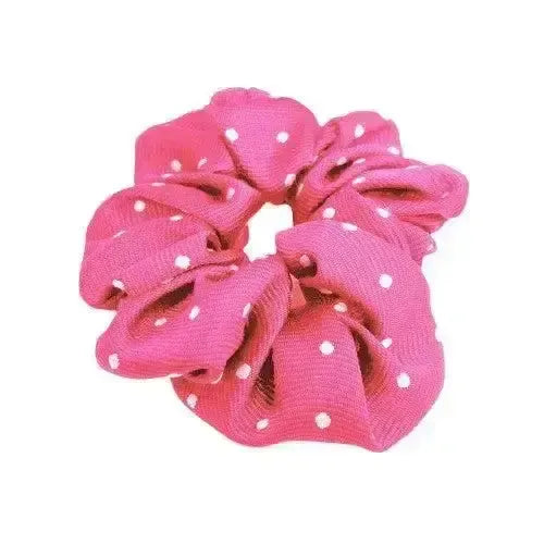 Equetech Hair Scrunchies Polka Dot New Fuschia / White Hair Scrunchies