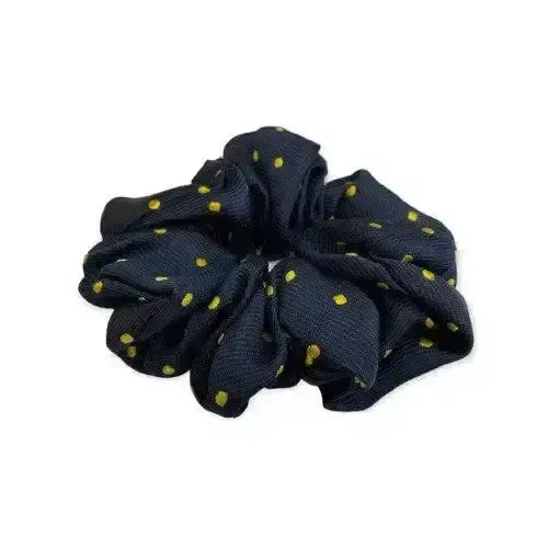Equetech Hair Scrunchies Polka Dot New Navy /gold Hair Scrunchies