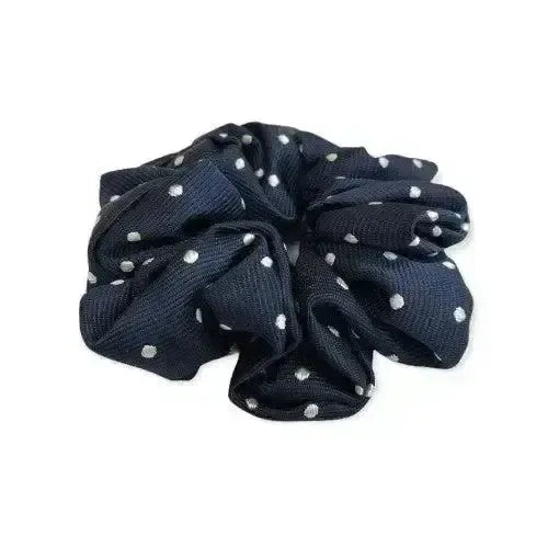 Equetech Hair Scrunchies Polka Dot New Navy / White Hair Scrunchies