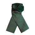Equetech Pin Spot Riding Stock Green / White Self Tying Traditional Riding Stocks