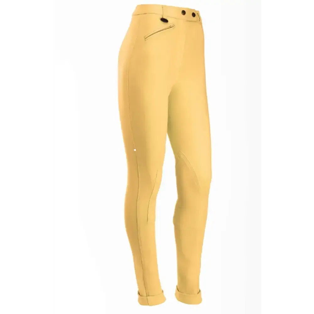 Equetech Prima Competition Jodhpurs - Adult Canary 28" Jodhpurs