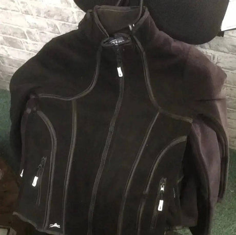 Equi Theme Black Fleece Jacket - shop soiled Equi-Theme Coats & Jackets Barnstaple Equestrian Supplies