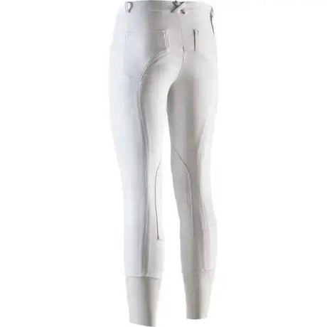 Equi Theme Pro Cotton Competition Childs Breeches White 16 Equi-Theme Legwear Barnstaple Equestrian Supplies