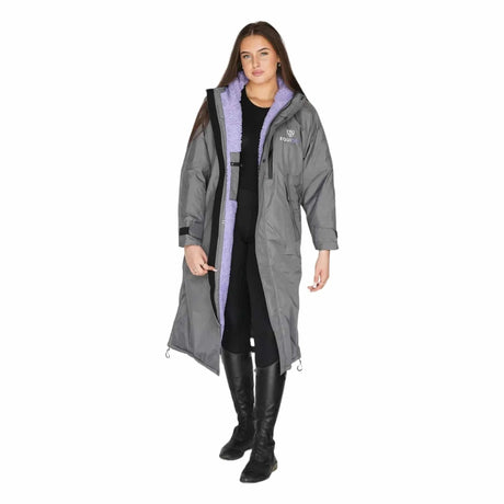 Equidry All Rounder Evolution Charcoal And Lilac  Outdoor Coats & Jackets -  Barnstaple Equestrian Supplies