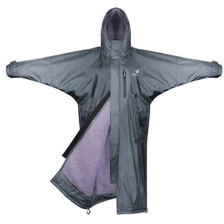 Equidry All Rounder Evolution Charcoal And Lilac Large Outdoor Coats & Jackets -  Barnstaple Equestrian Supplies
