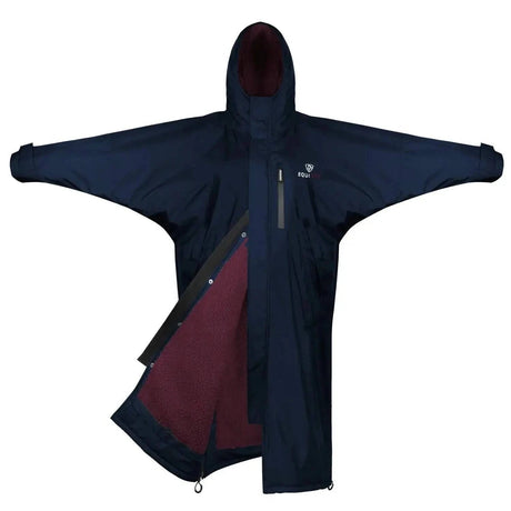 Equidry All Rounder Evolution Navy And Plum Large Outdoor Coats & Jackets -  Barnstaple Equestrian Supplies