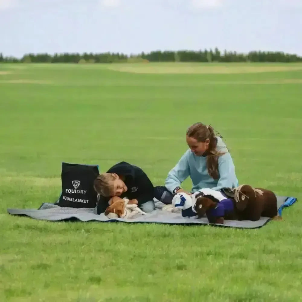 Equidry EQUIBLANKET Waterproof Blanket For Humans and Horses Black /grey Riding Apparel & Accessories