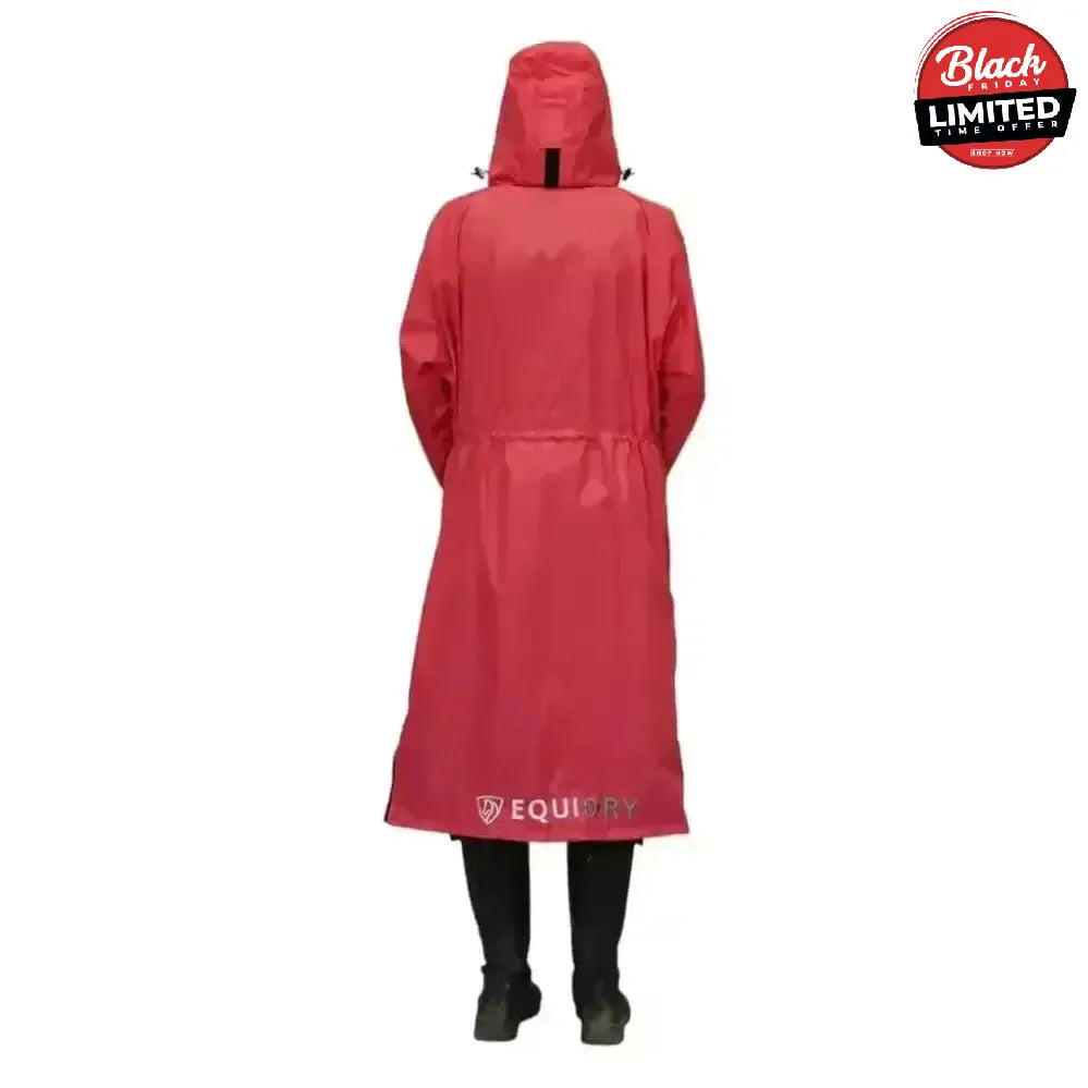 Equidry EQUIMAC Waterproof Riding Jacket Coral / Grey Age 3 - 5 Outdoor Coats