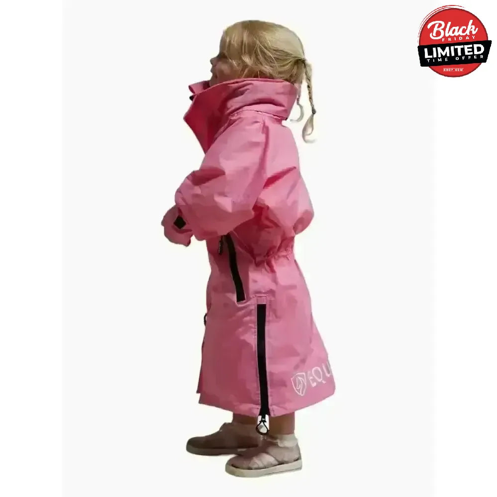 Equidry EQUIMAC Waterproof Riding Jacket Penelope Pink / Pink Age 3 - 5 Outdoor Coats
