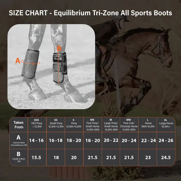 Equilibrium tri-zone versatile boots in navy mesh with padding perfect all-rounder for horse riding