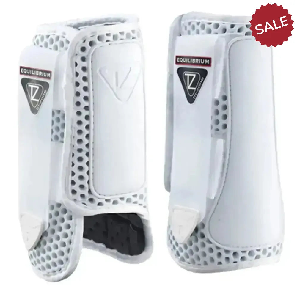 Equilibrium Tri-Zone Impact Sports Boots White Front Large White Cross Country Boots