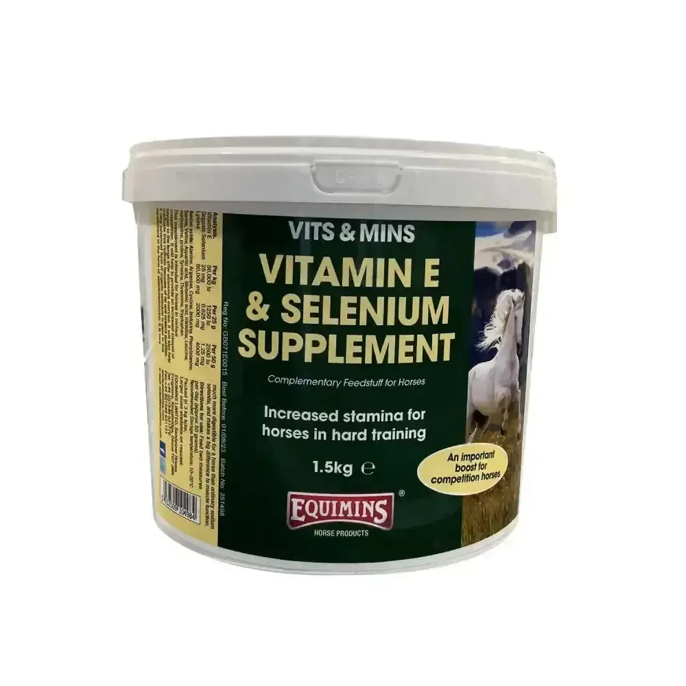 Equimins Vitamin E & Selenium Supplement 1.5kg Horse Supplements