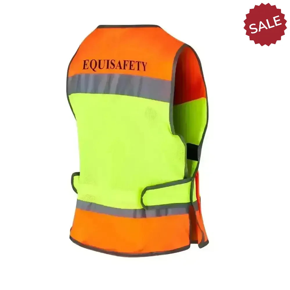 Equisafety Childrens Hi-Vis Waistcoats Multi-Coloured Pink / Orange Child - 4 - 8 Years Waistcoats