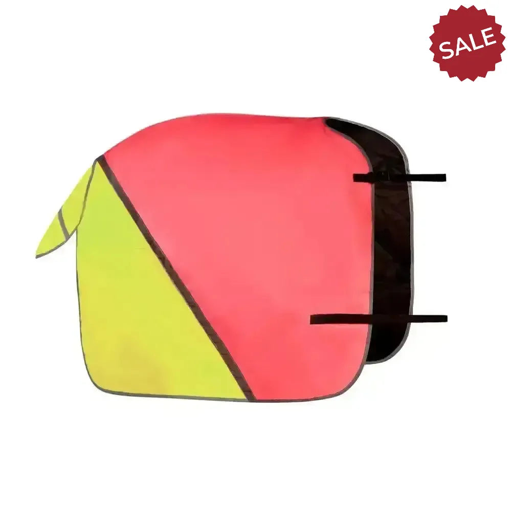 Equisafety Hi-Vis Waterproof Quarter Sheet Pink/Yellow COB Pink/Yellow Exercise Sheets