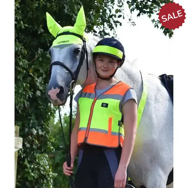 Equisafety Hi Viz Multi Colour Waistcoats Pink / Orange Small Waistcoats