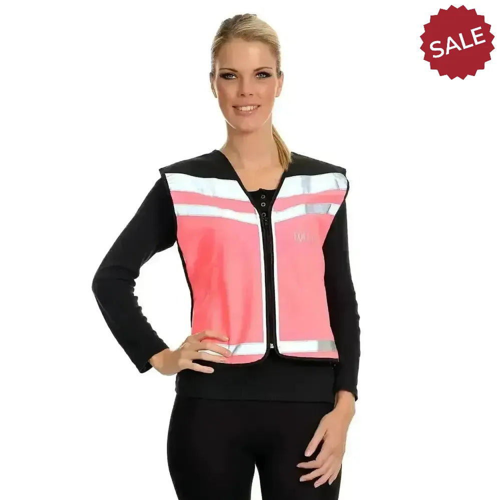 Equisafety Hi Viz Waistcoat Plain Air Pink Small Waistcoats