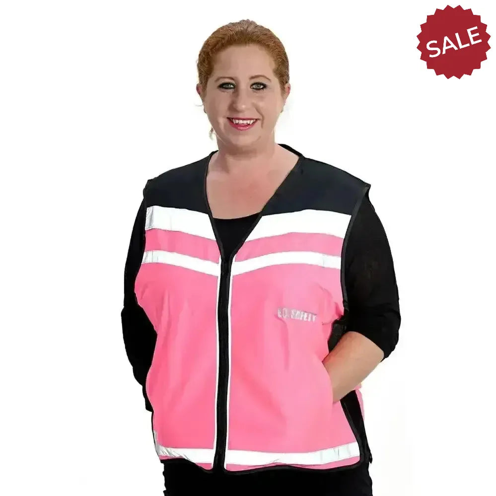 Equisafety Hi Viz Waistcoat Plain Air Pink Small Waistcoats