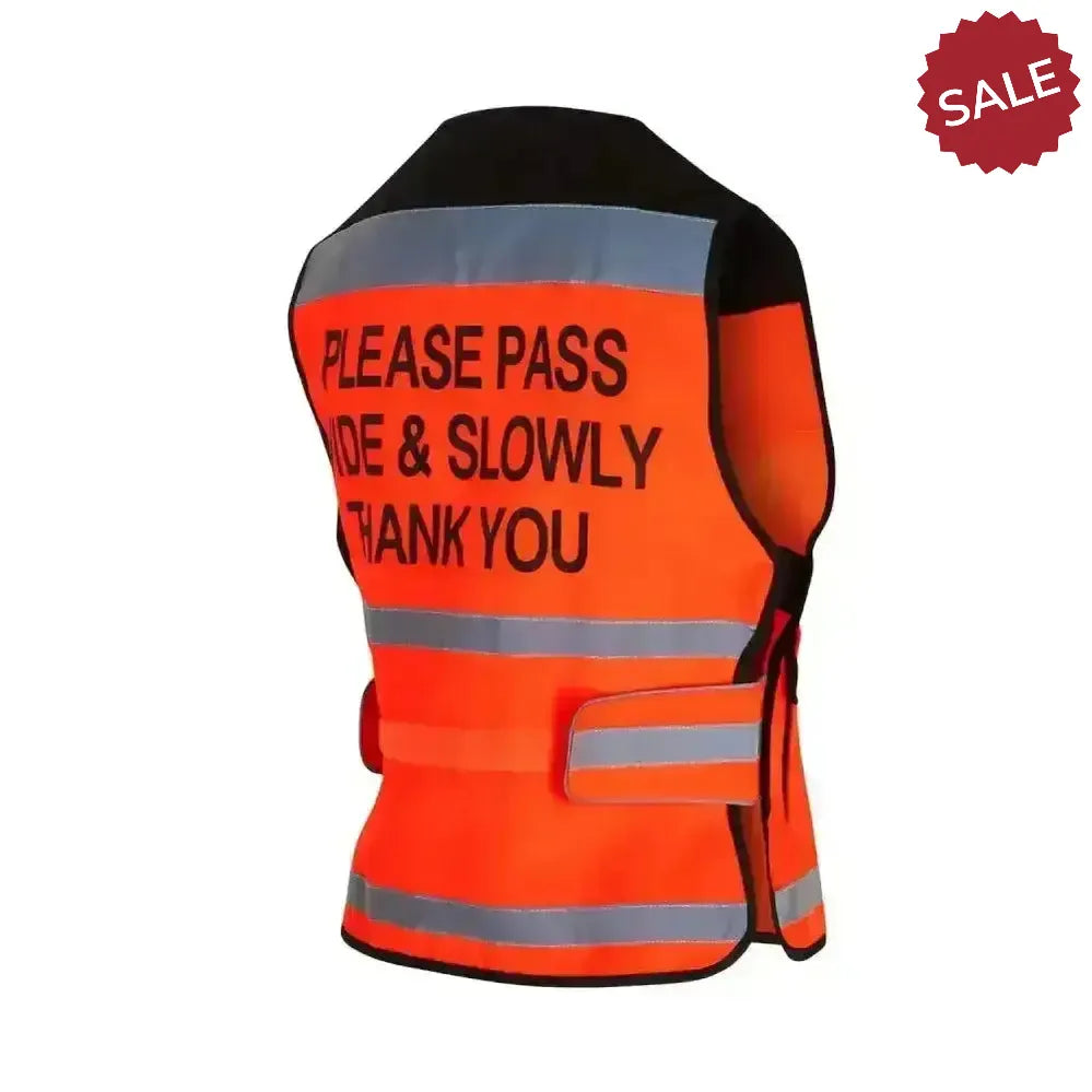 Equisafety Hi Viz Waistcoats Pass Wide & Slowly For Air Jackets Pink Small Waistcoats
