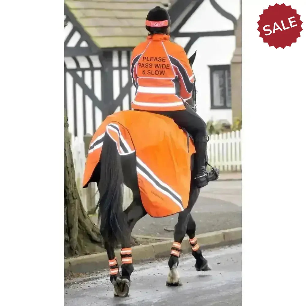 Equisafety Hi Viz Wraparound Winter Exercise Rug Red Pony Exercise Sheets
