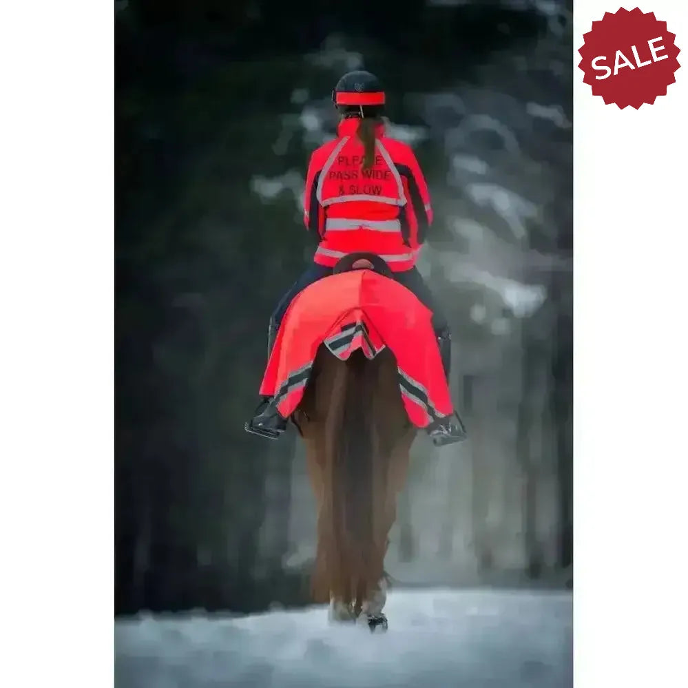 Equisafety Hi Viz Wraparound Winter Exercise Rug Red Pony Exercise Sheets