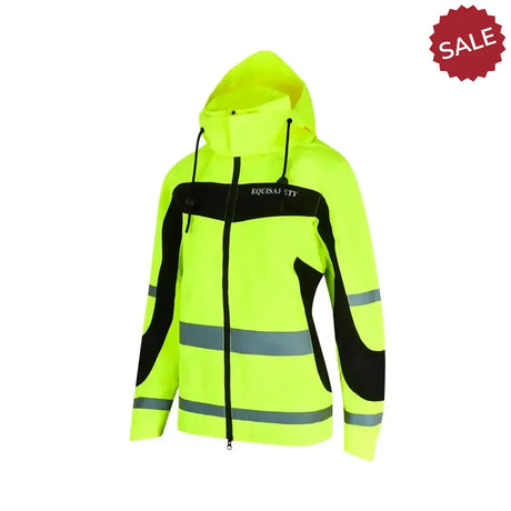 Equisafety Lightweight Waterproof Hi Viz Riding Jackets Yellow X Small Hi-Vis