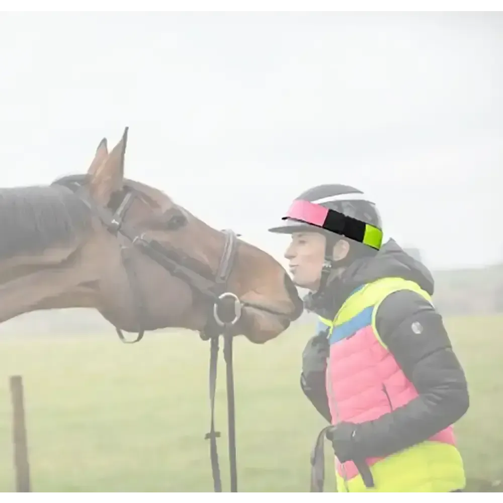 Equisafety Multi-Coloured Hatband Pink/Yellow Riding Hat Bands