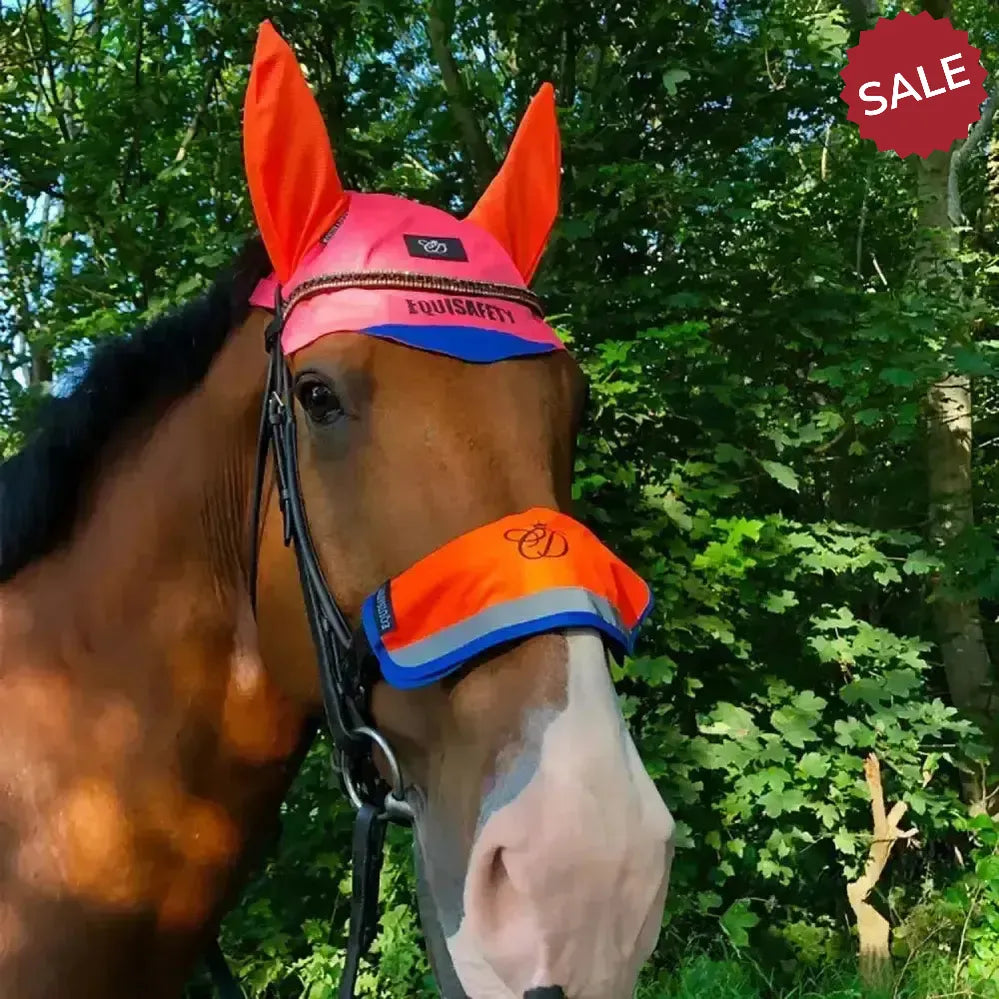 Equisafety Multi-Coloured Noseband Green/Yellow Noseband Covers