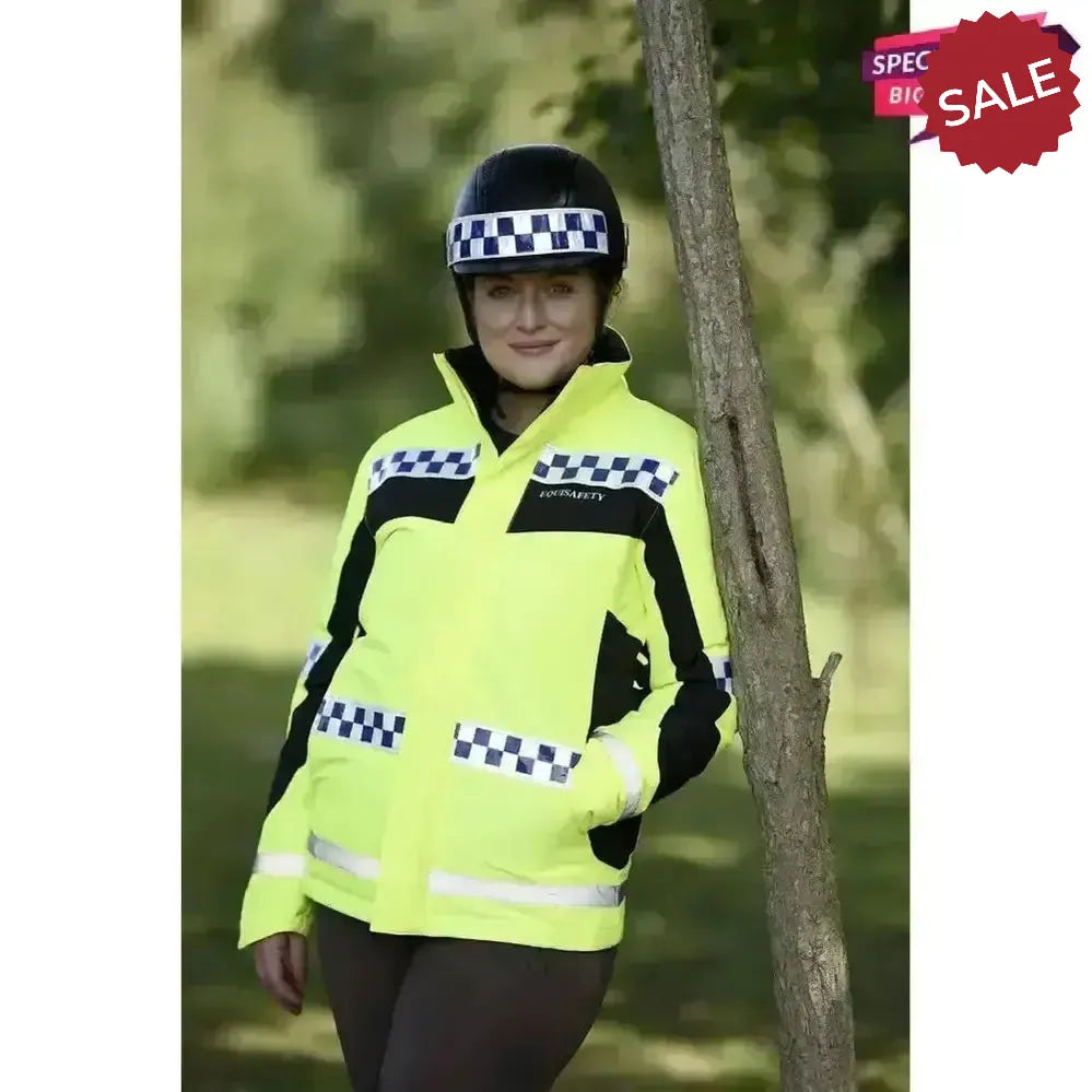 Equisafety Polite Hi Vis Winter Inverno Equestrian Jacket Childs 5 - 7 Years Hi-Vis