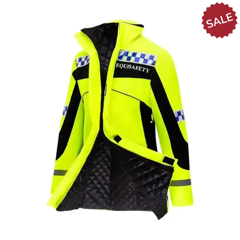 Equisafety Polite Hi Vis Winter Inverno Equestrian Jacket X Small Outdoor Coats