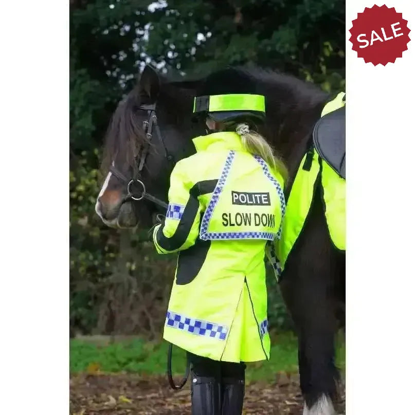 Equisafety Polite Hi Vis Winter Inverno Equestrian Jacket X Small Outdoor Coats