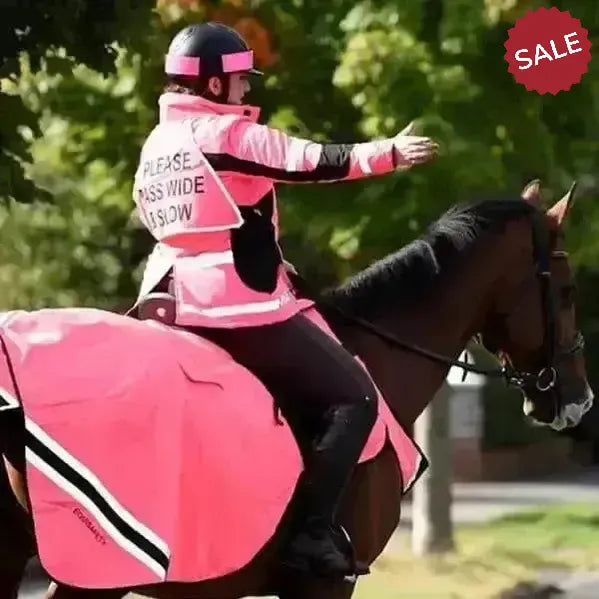 Equisafety Winter Inverno Reflective Hi Viz Riding Jackets Pink X Large Outdoor Coats
