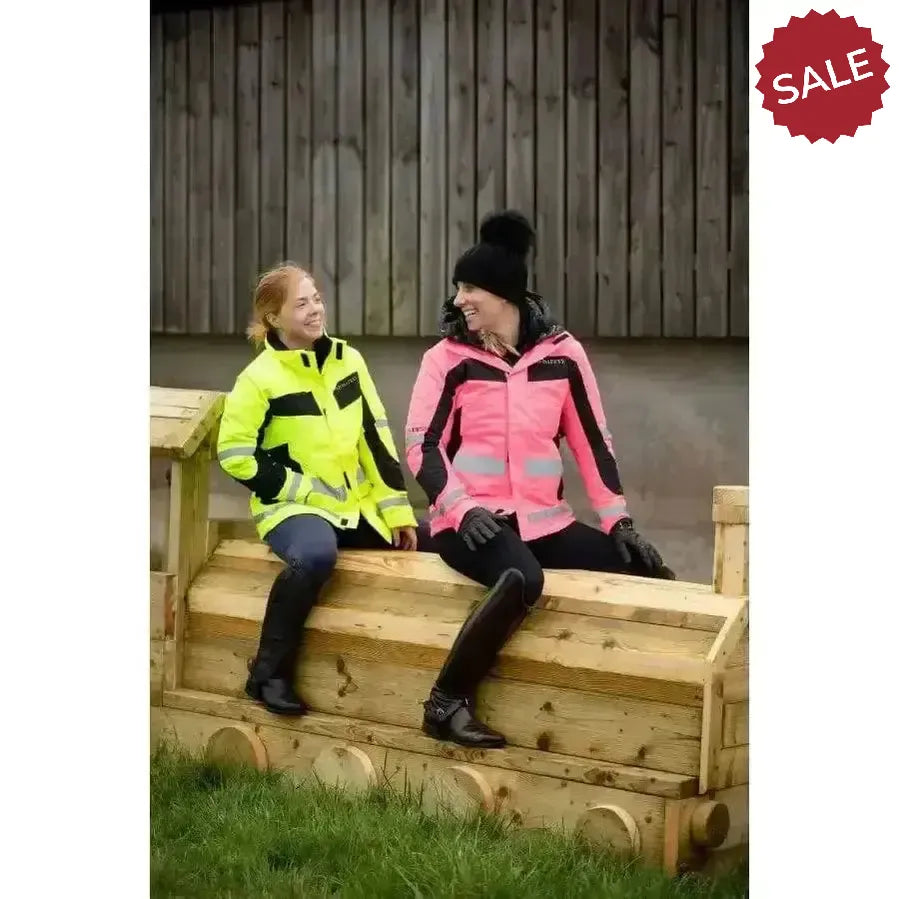Equisafety Winter Inverno Reflective Hi Viz Riding Jackets Pink X Large Outdoor Coats
