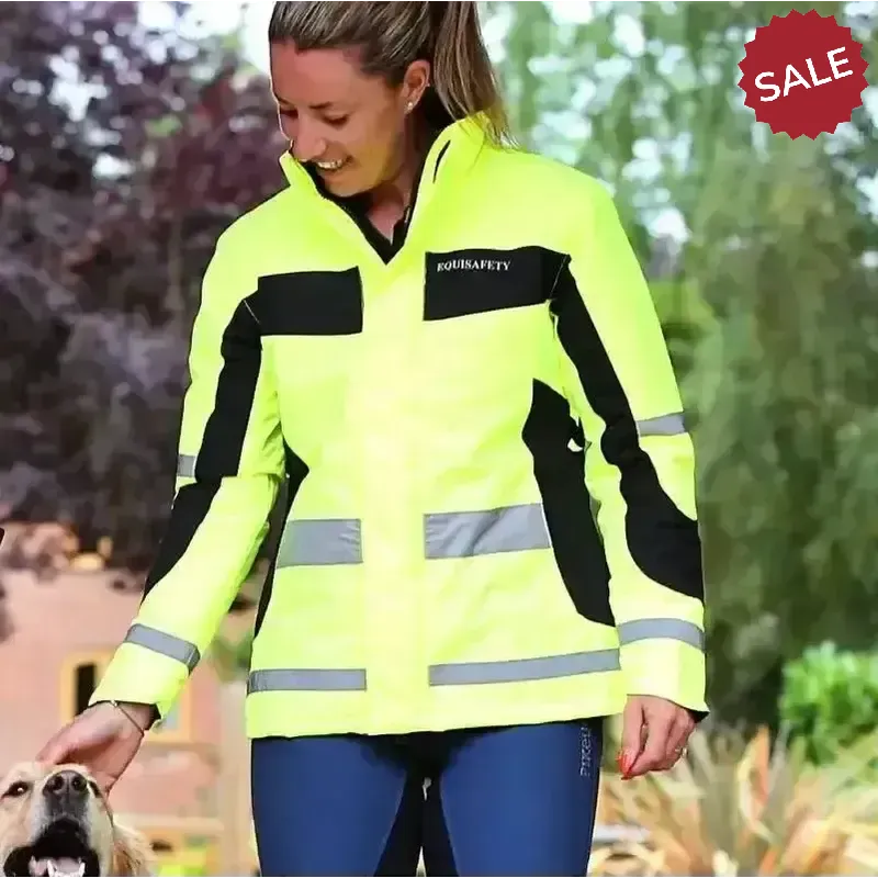Equisafety Winter Inverno Reflective Hi Viz Riding Jackets Pink X Large Outdoor Coats