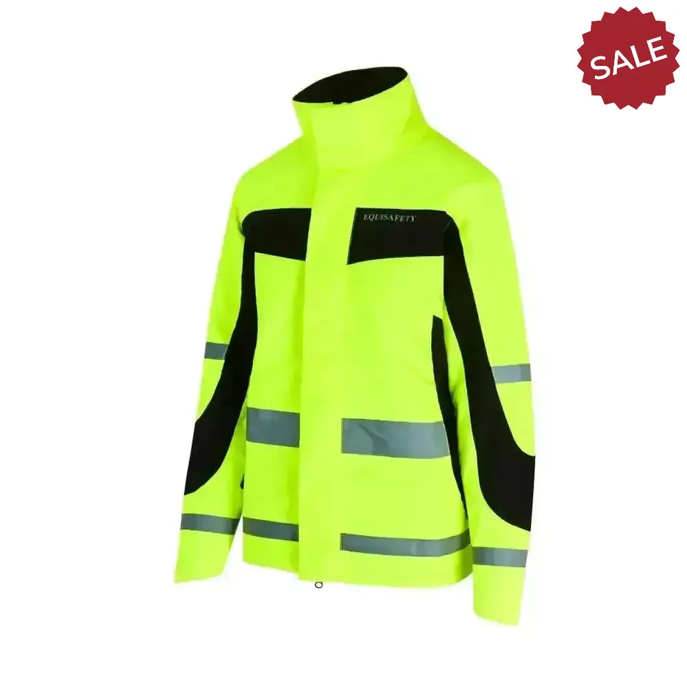 Equisafety Winter Inverno Reflective Hi Viz Riding Jackets Yellow X Small Outdoor Coats